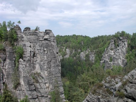 Rock formations in the Bastei